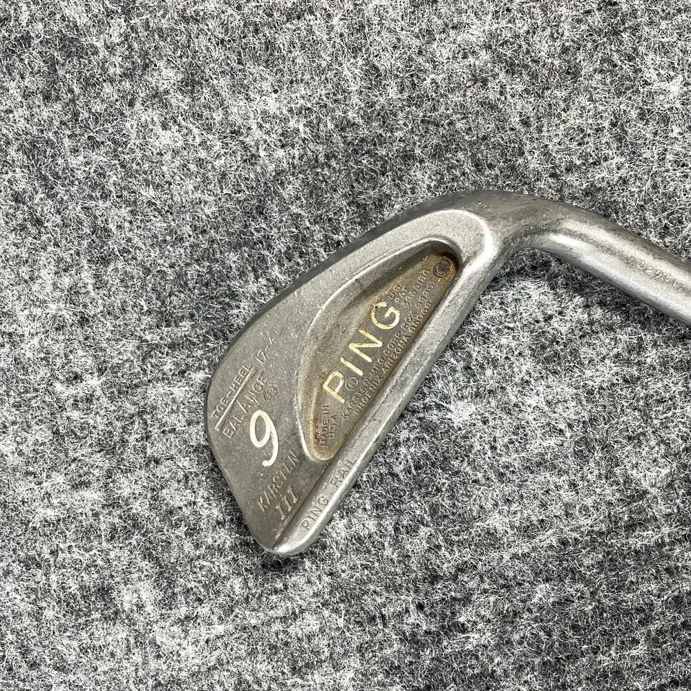 Ping Karsten III 9 Iron Black Dot  Right Handed Stiff Shaft Golf Club Vintage
